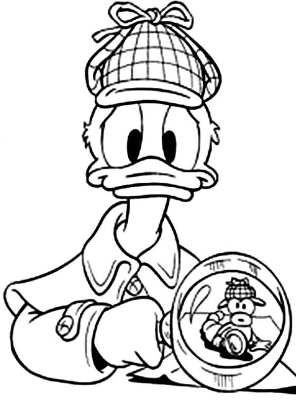 detective coloring pages detective sherlock donald duck coloring page netart pages detective coloring 