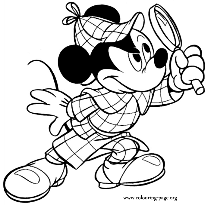 detective coloring pages mickey mouse detective mickey coloring page detective pages coloring 
