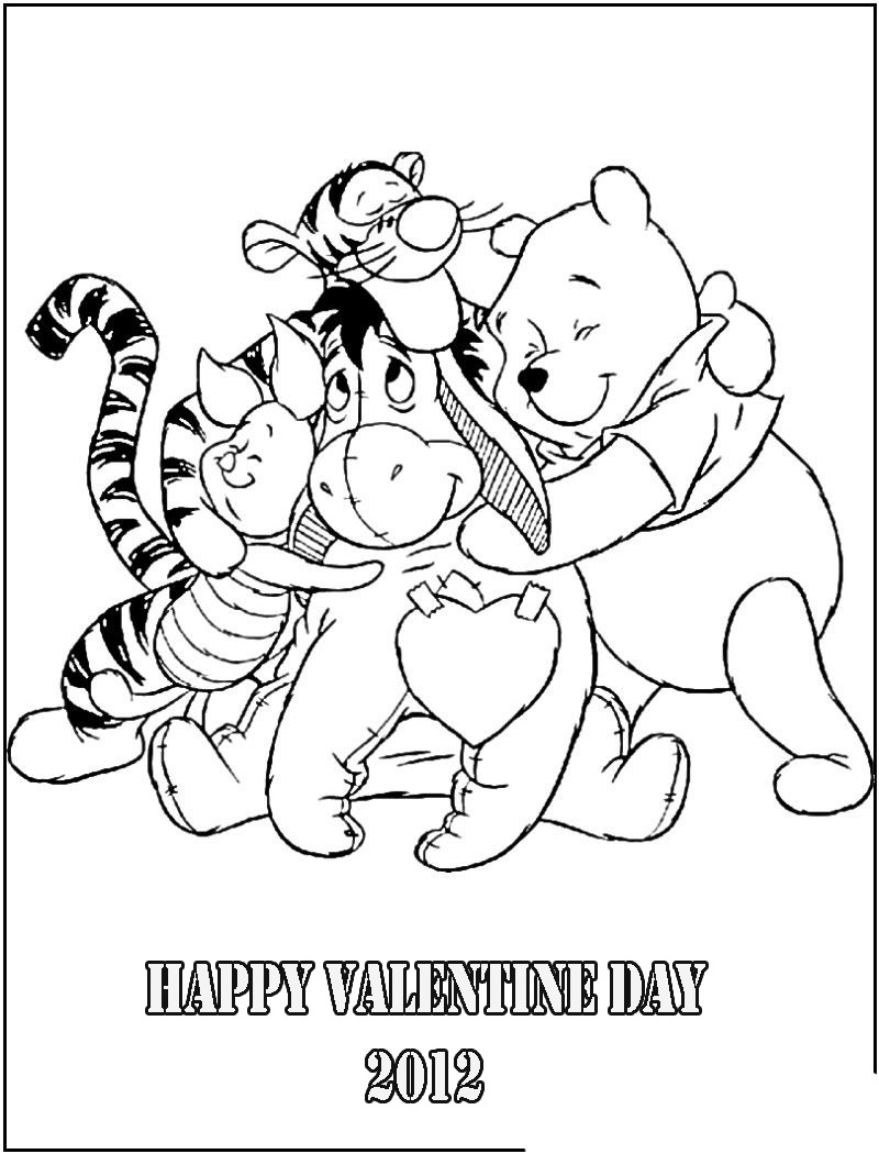 disney character coloring pages winnie the pooh valentines coloring pages character pages disney coloring 