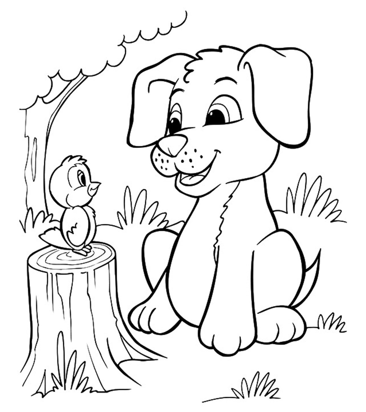 dog coloring page free printable dog coloring pages for kids dog coloring page 1 1