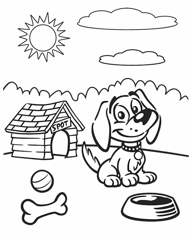 dog coloring pages for preschoolers cartoon coloring pages coloring pages bird coloring dog pages preschoolers coloring for 