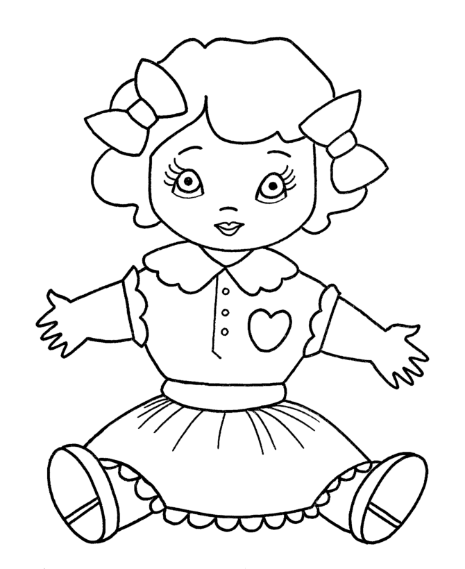 doll coloring page free toys coloring pages page doll coloring 