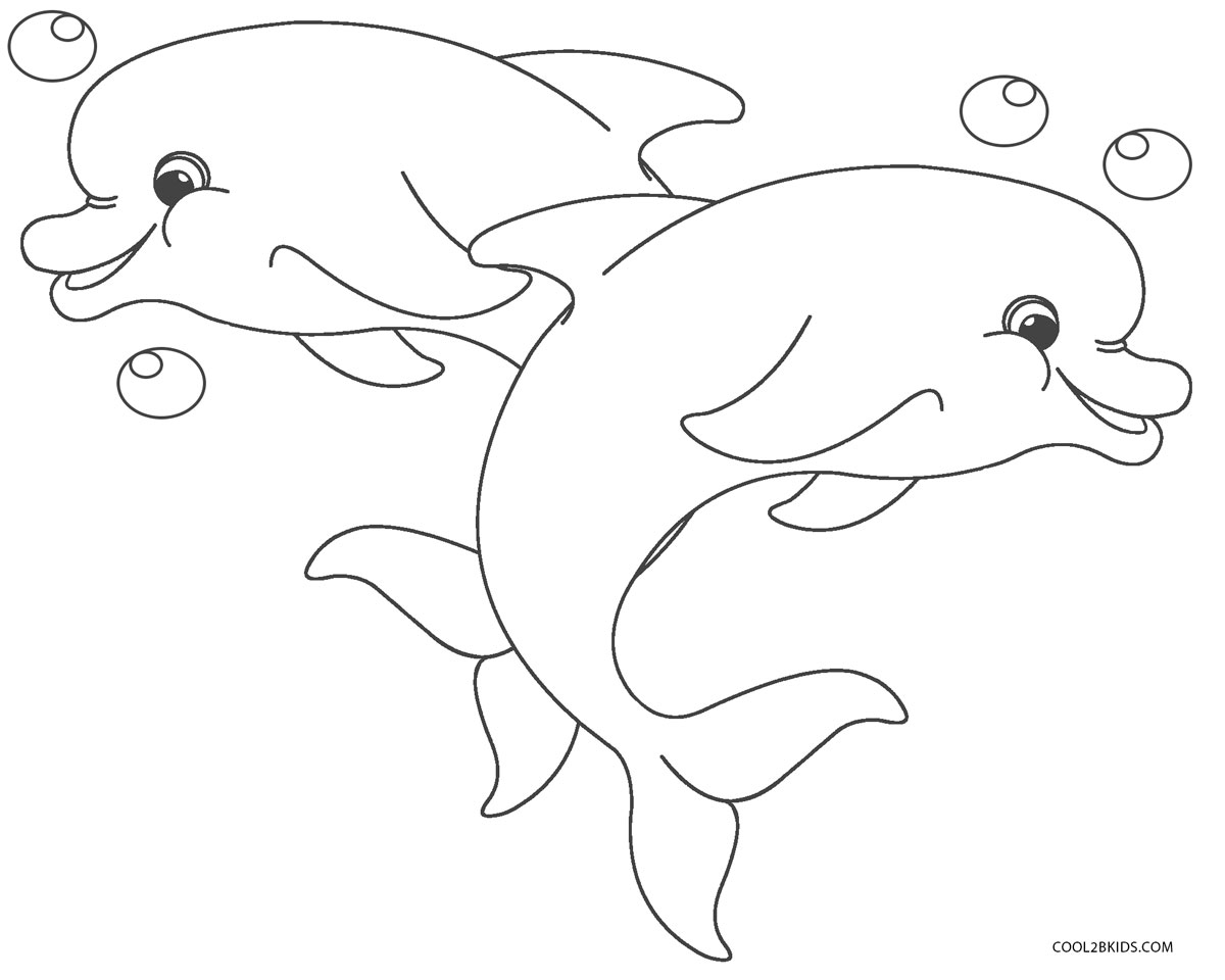 dolphin coloring page two dolphins coloring pages hellokidscom dolphin coloring page 