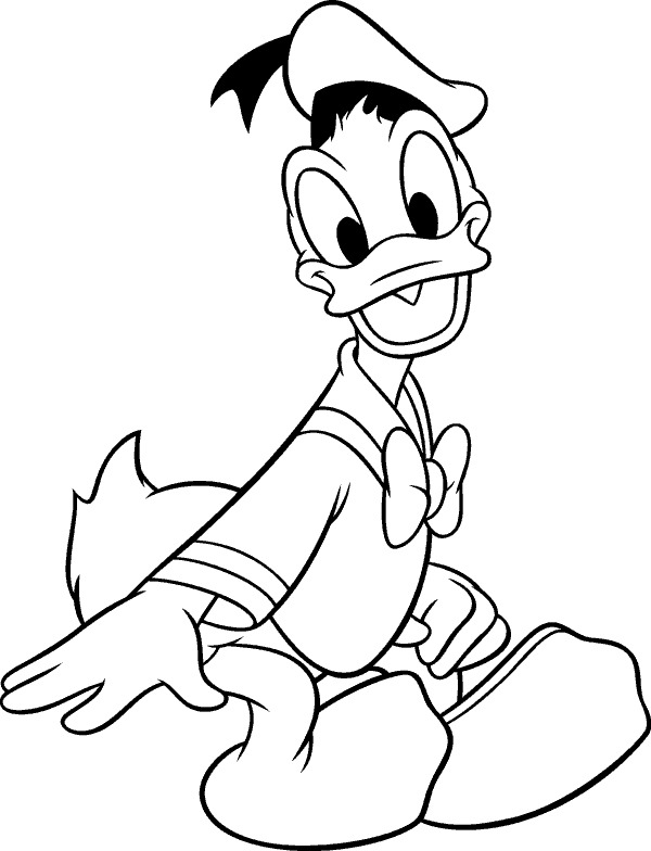 donald duck coloring donald duck saying hello coloring pages hellokidscom coloring donald duck 