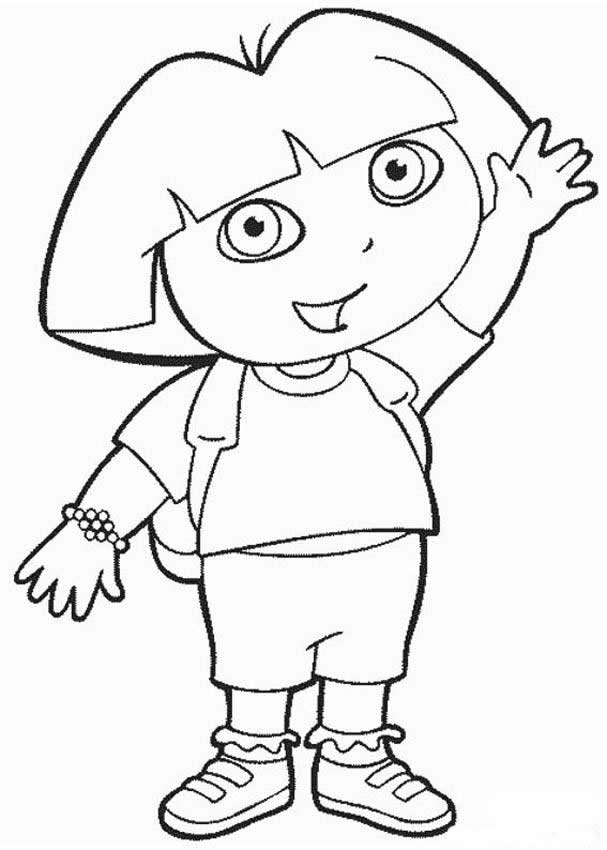 dora to color dora being pirate coloring pages dora being pirate to dora color 