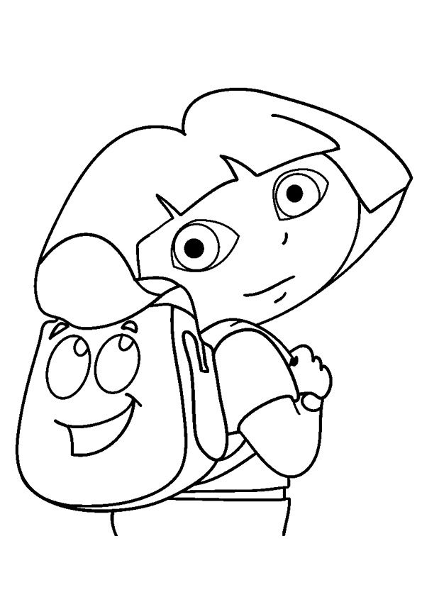dora to color dora coloring pages diego coloring pages to color dora 