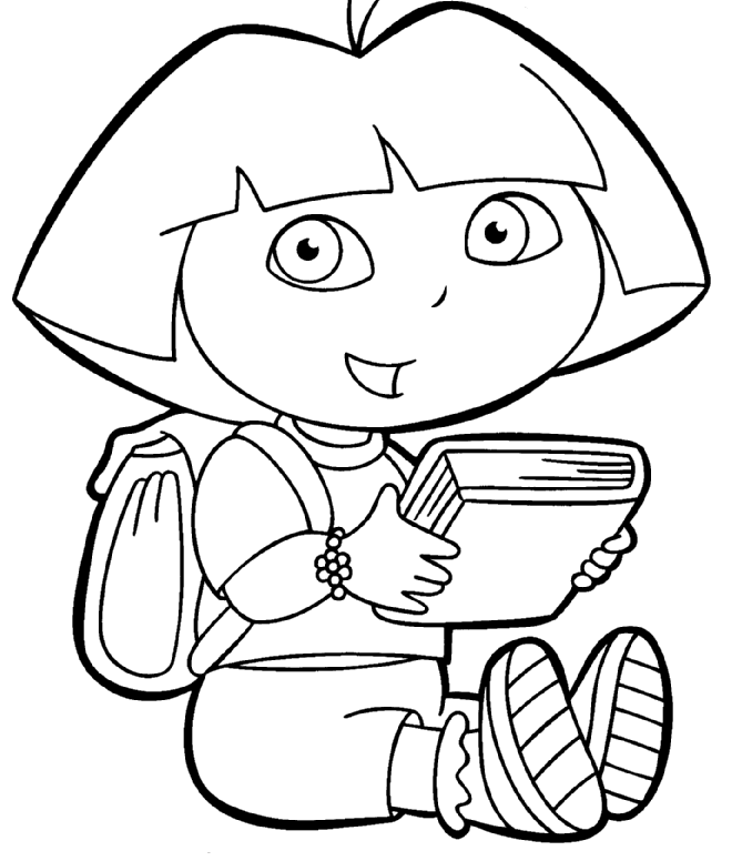 dora to color dora coloring pages for kids coloring color dora to 