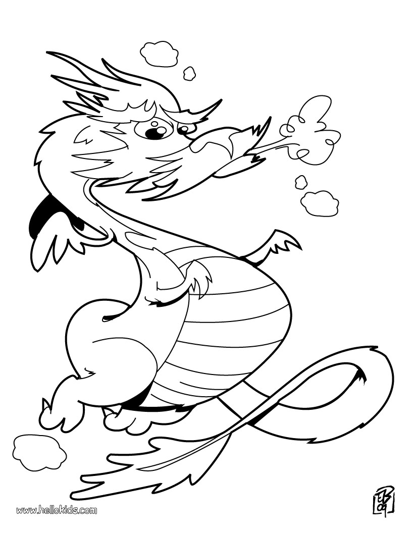 dragon coloring page cute dragon and bird coloring page free printable dragon coloring page 