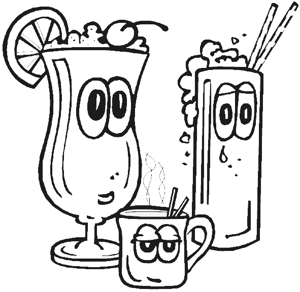 drinks coloring pages drinks coloring pages for childrens printable for free coloring pages drinks 