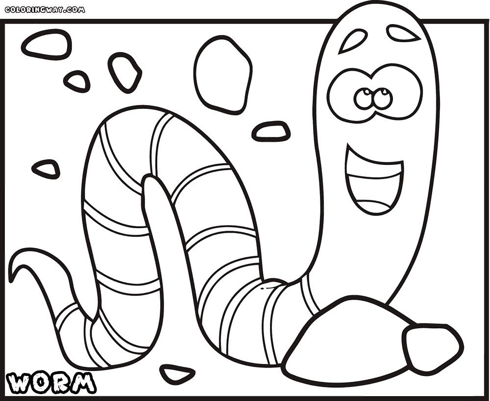 earthworm color earthworm for kids coloring page coloring pages for kids earthworm color 