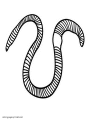 earthworm color worm coloring pages free printable sheets earthworm color 