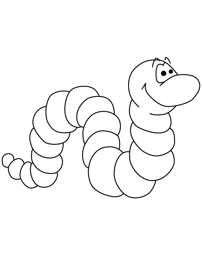 earthworm color worms coloring pages color earthworm 