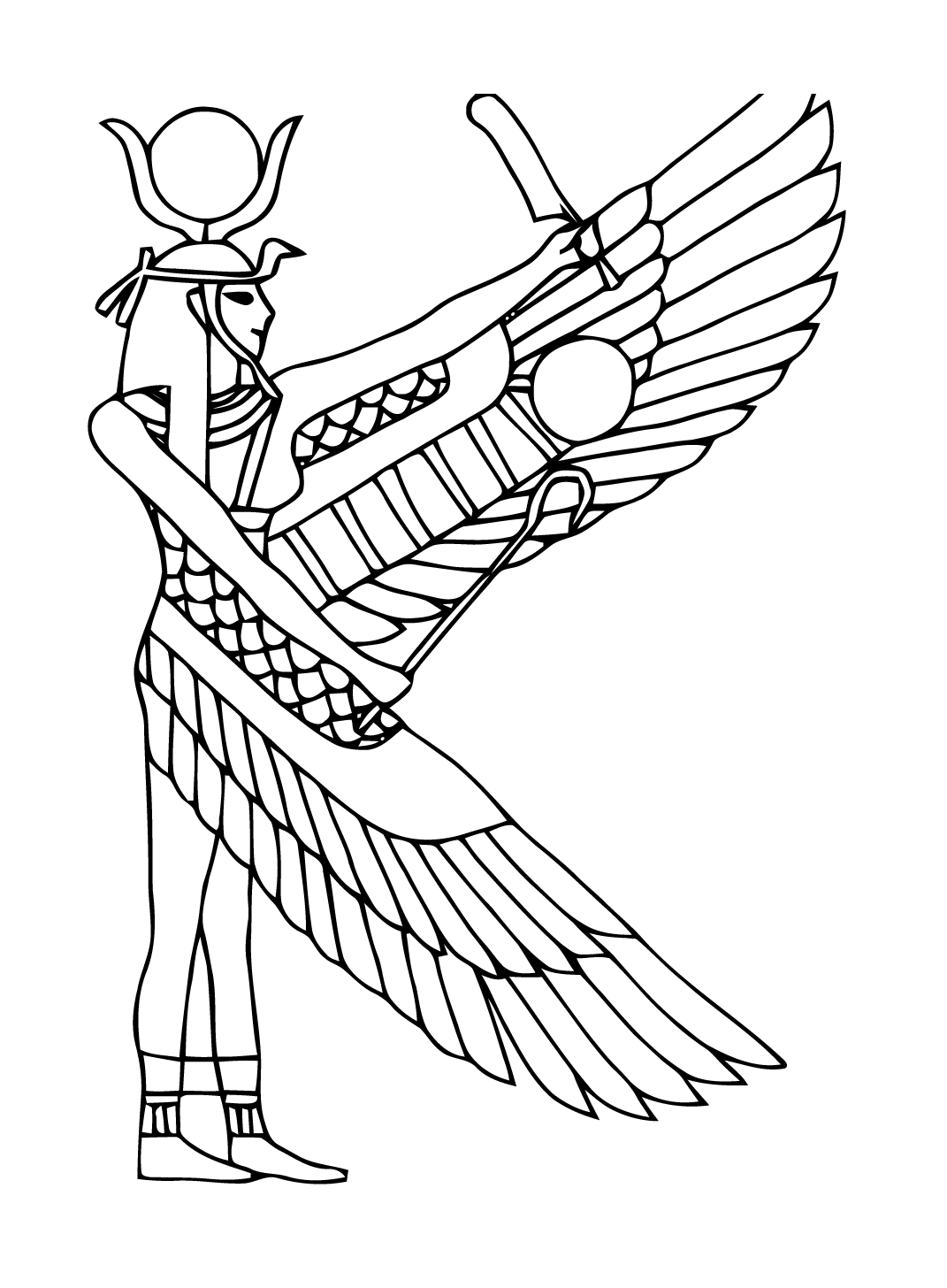 egyptian coloring pages printable anubis god of ancient egypt coloring page free egyptian printable coloring pages 
