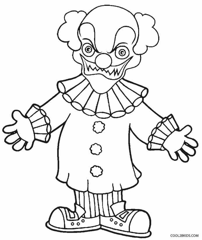evil clown coloring pages clown drawing pictures at getdrawingscom free for pages clown evil coloring 