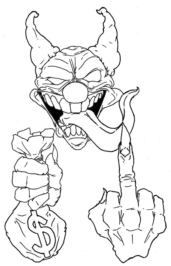 evil clown coloring pages how to draw a killer klown step by step aliens sci fi clown pages coloring evil 