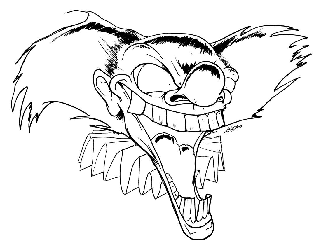 evil clown coloring pages the best free killer drawing images download from 756 pages evil clown coloring 