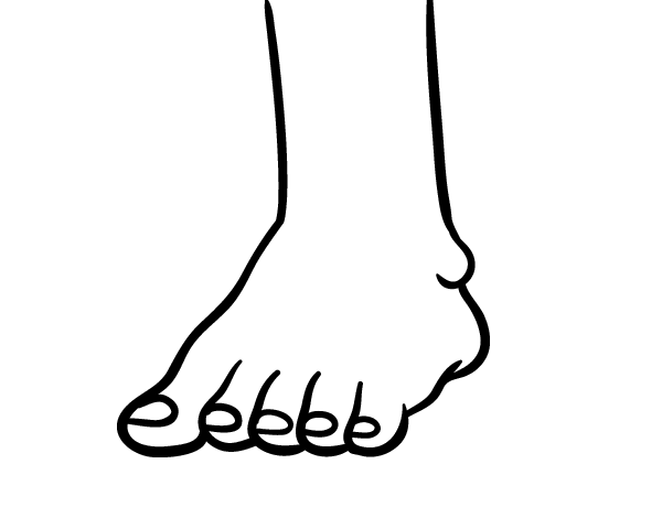feet coloring sheet foot outline drawing at getdrawings free download feet coloring sheet 
