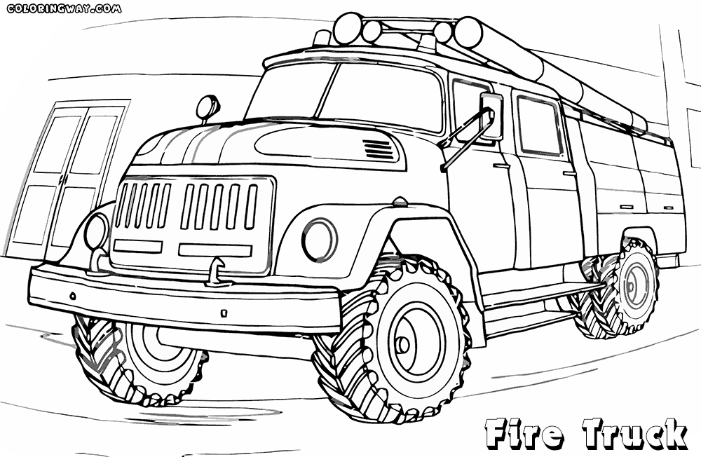fire truck coloring page free printable fire truck with 2 person coloring pages for truck page fire coloring 