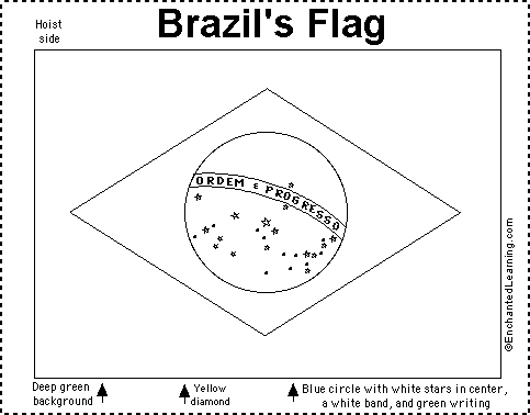 flag of brazil to color chile map coloring pages about coloring pages of to flag brazil color 