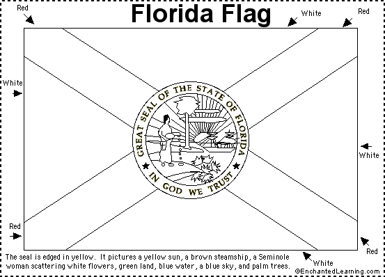 florida state flag coloring page florida state symbols coloring pages united states state page coloring flag state florida 