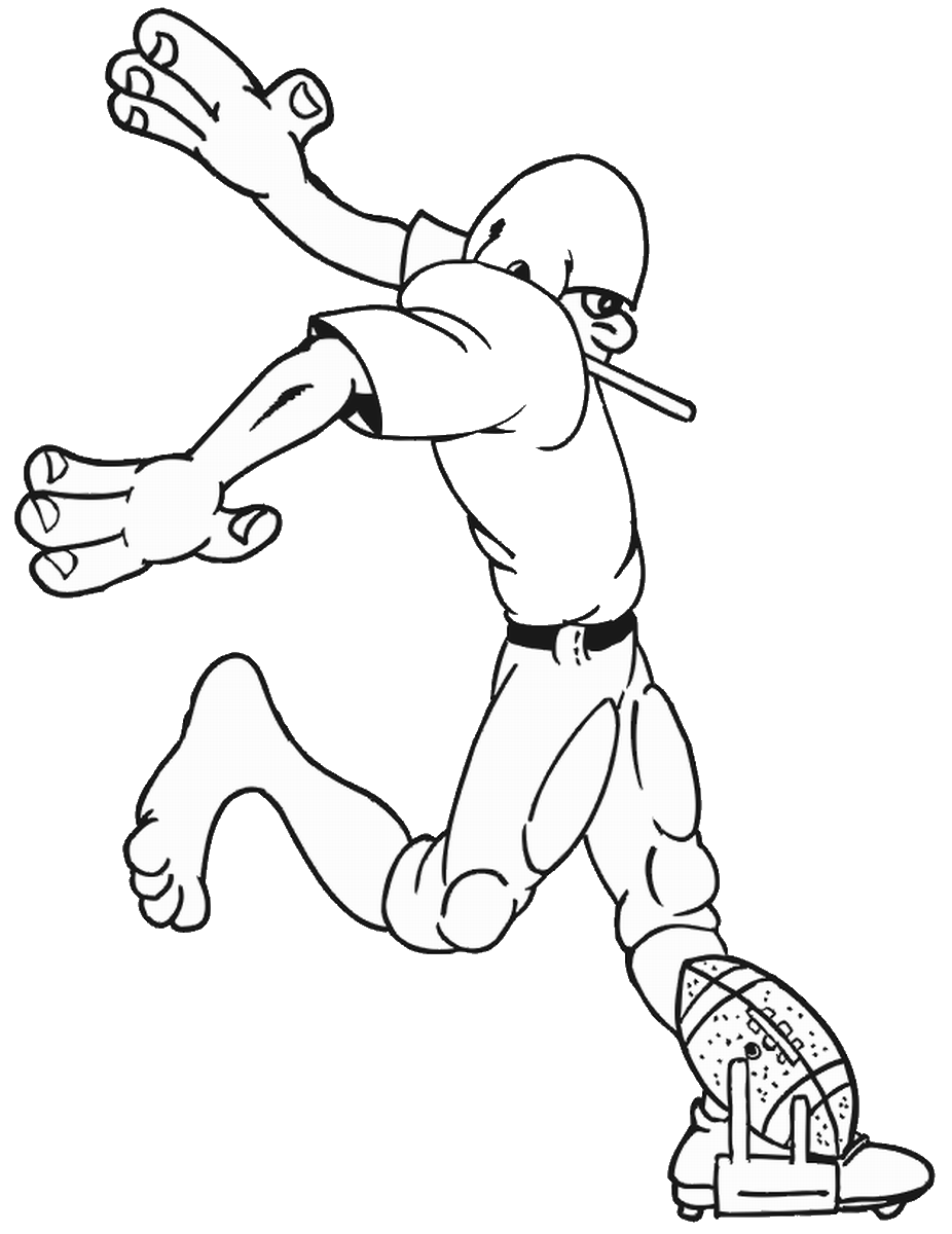 football coloring pages free printable football drawing for kids at getdrawingscom free for football printable coloring pages free 