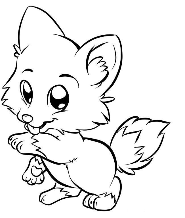 fox coloring pages cute baby fox coloring pages coloring home fox pages coloring 