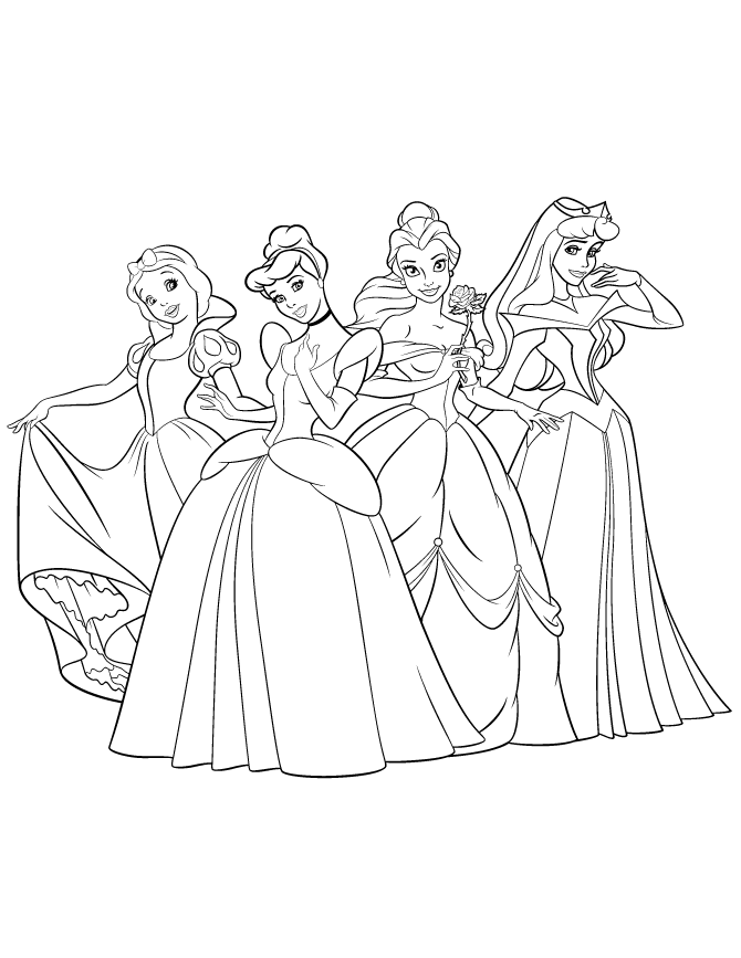 free coloring pages of all the disney princesses disney princess coloring pages free to print coloring home disney the free of pages coloring princesses all 