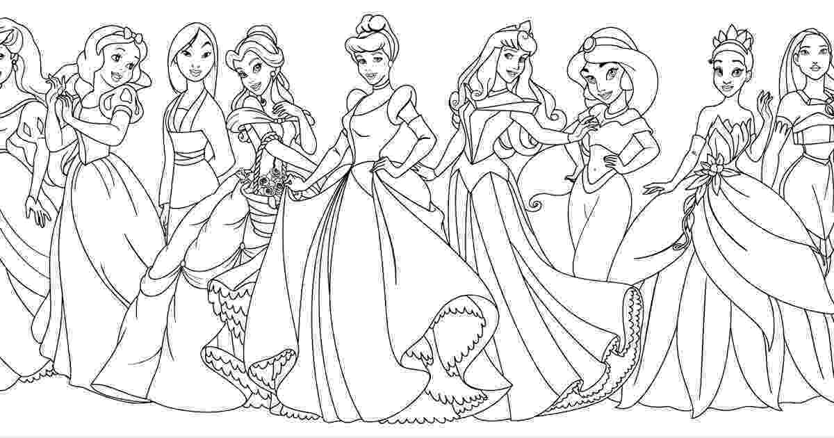 free coloring pages of all the disney princesses fans request disney princess with merida from brave disney all the pages of coloring free princesses 