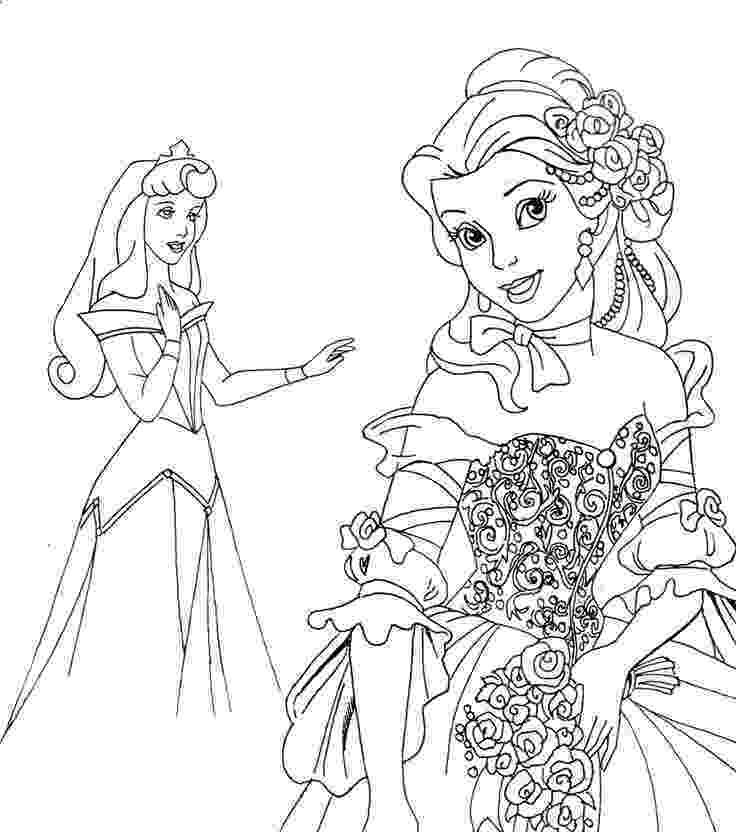 free coloring pages of all the disney princesses free printable disney princess coloring pages for kids disney all free princesses coloring pages of the 