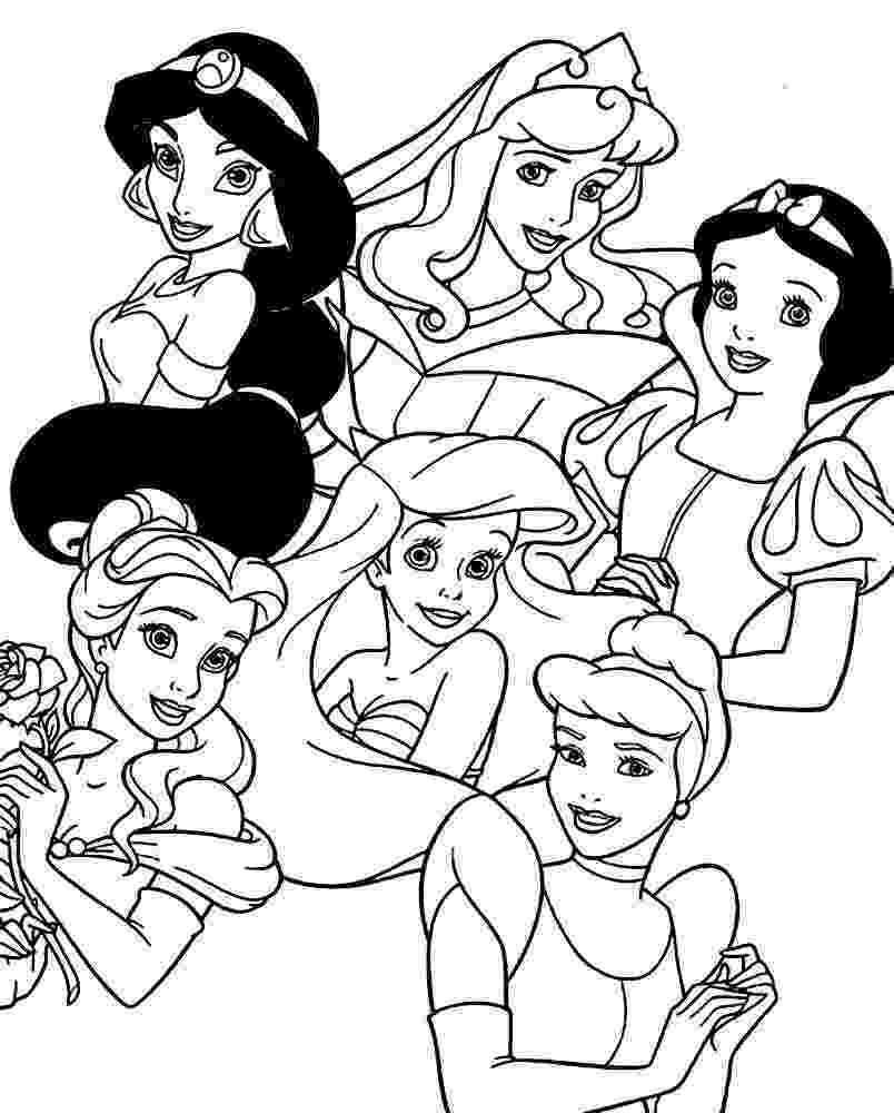 free coloring pages of all the disney princesses printable free colouring pages disney princess rapunzel coloring all of pages the disney free princesses 