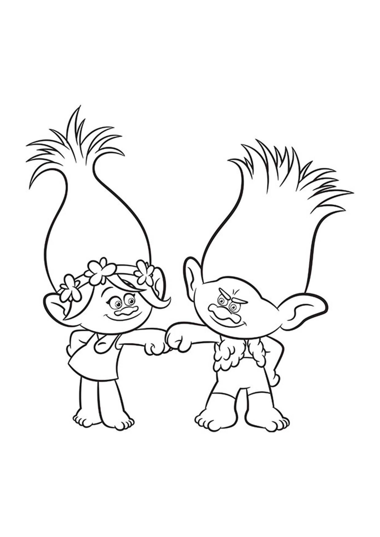 free coloring pages trolls branch from trolls coloring page poppy coloring page coloring trolls free pages 