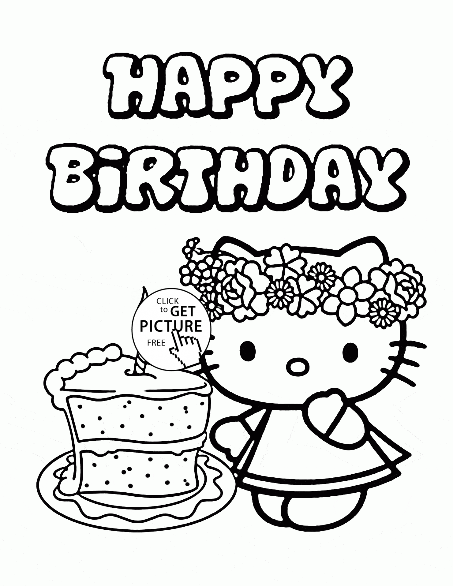 free colouring pages birthday cake cake coloring pages getcoloringpagescom birthday cake pages colouring free 