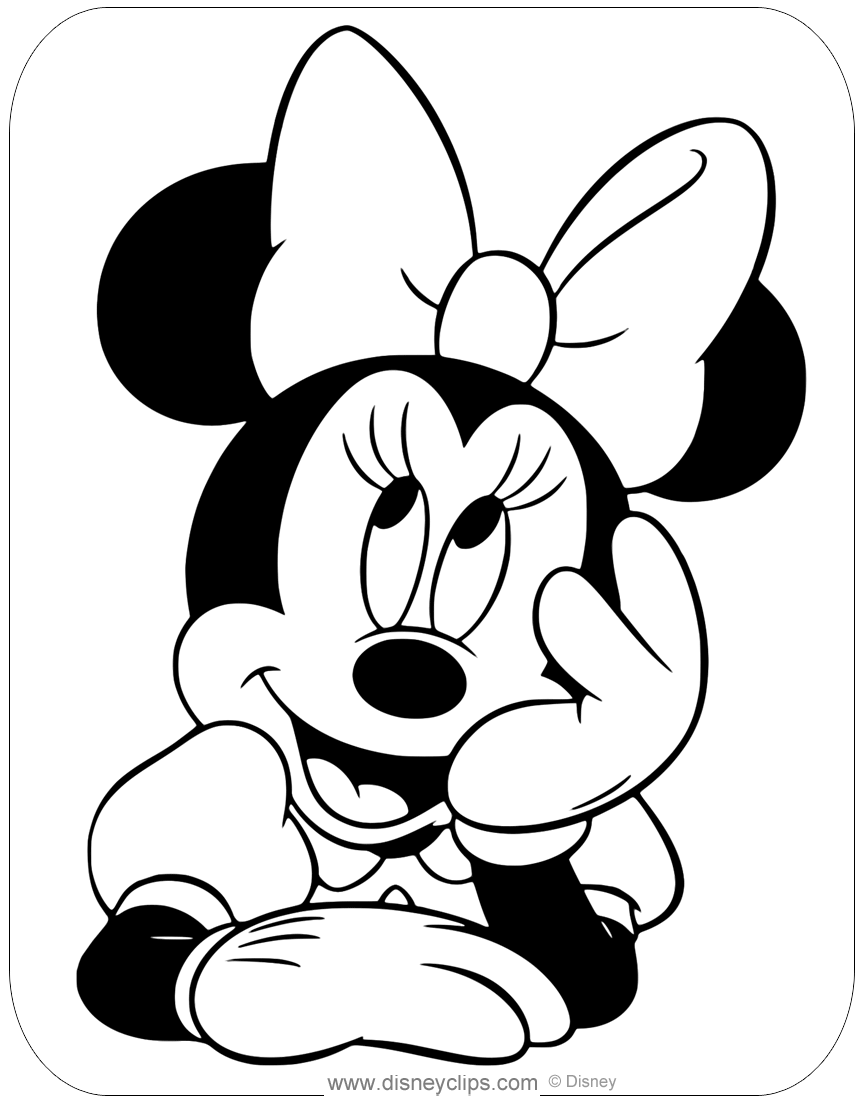 free minnie mouse coloring pages minnie mouse coloring pages disneyclipscom pages free minnie mouse coloring 