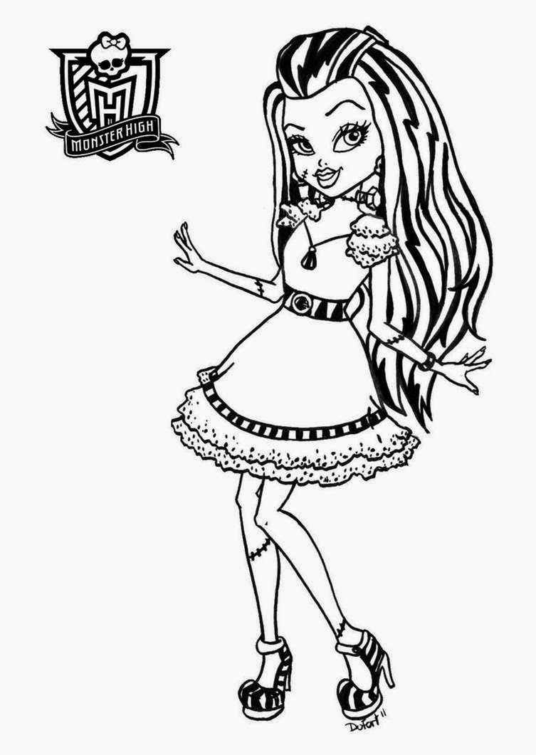 free monster high coloring pages to print coloring pages monster high coloring pages free and printable coloring free to monster high pages print 