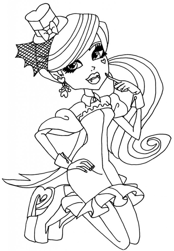 free monster high coloring pages to print coloring pages monster high coloring pages free and printable coloring high monster pages print to free 