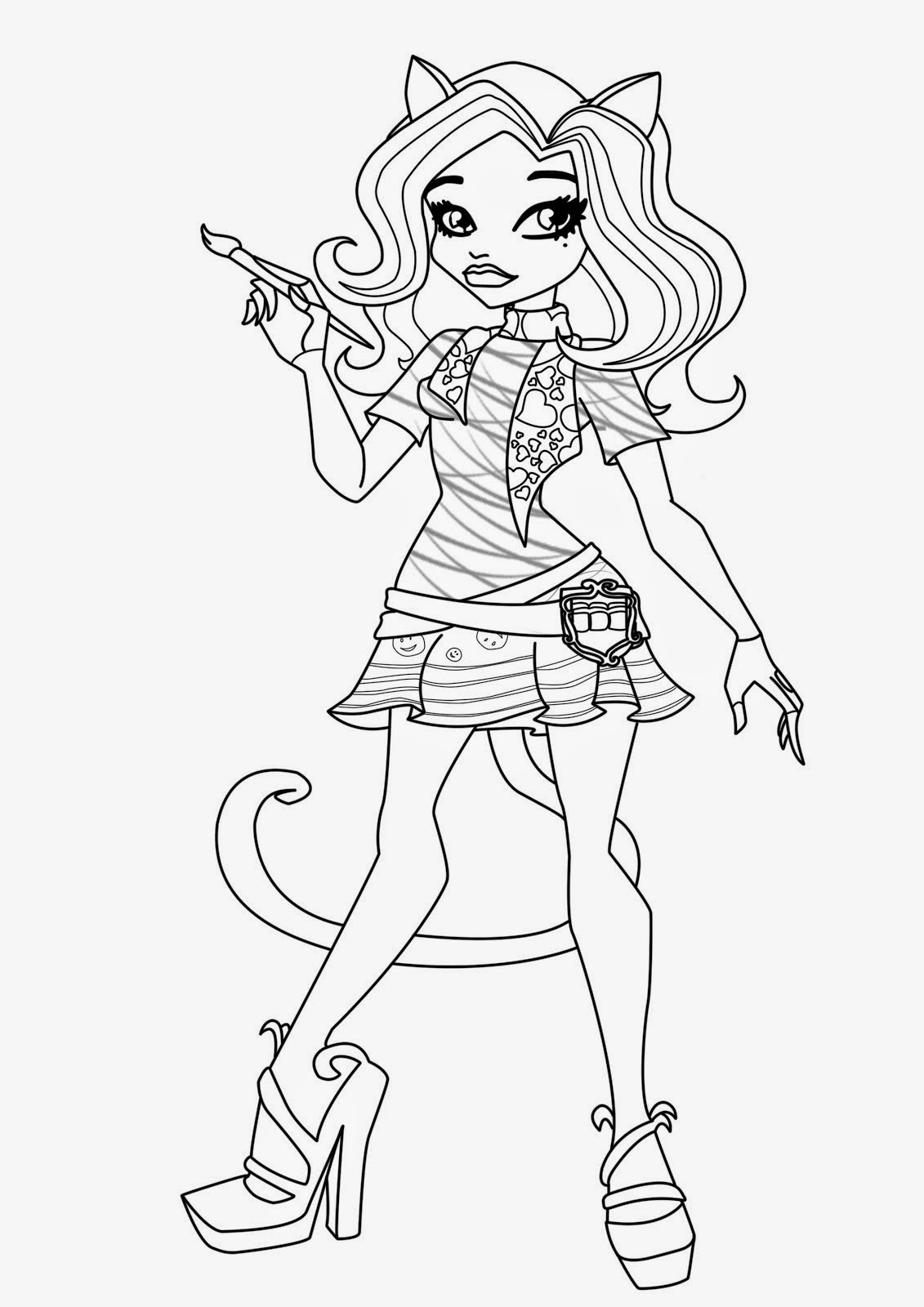 free monster high coloring pages to print free printable monster high coloring pages coloring pages print free pages to coloring monster high 