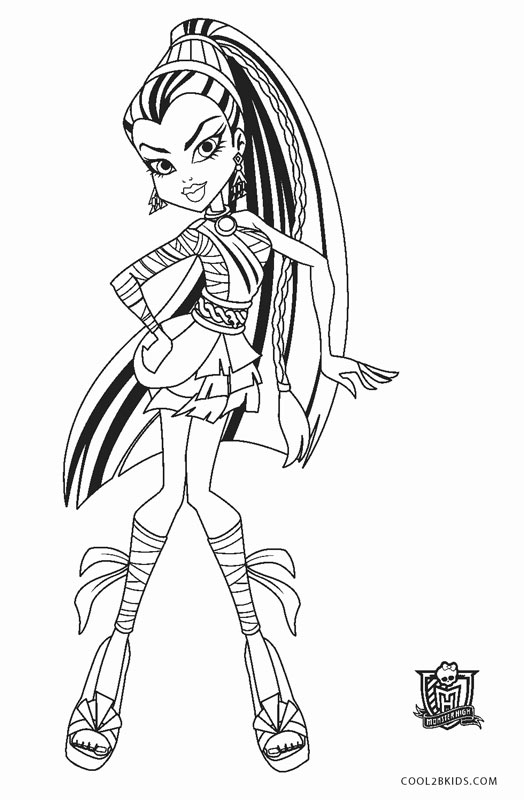 free monster high coloring pages to print free printable monster high coloring pages for kids pages print high monster coloring to free 
