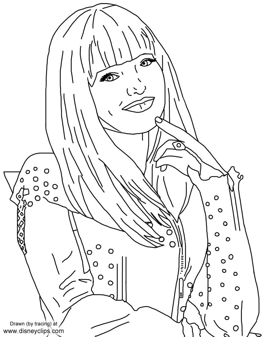 free printable coloring pages disney descendants descendants 2 printable coloring pages disneyclipscom printable descendants coloring pages disney free 