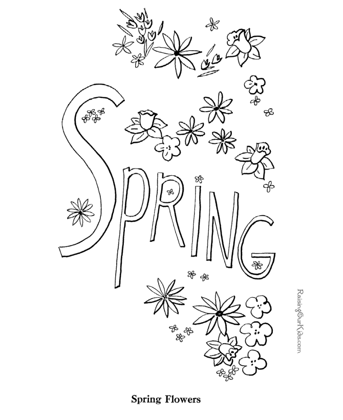 free printable coloring pictures of spring spring coloring pages 001 spring of free pictures printable coloring 