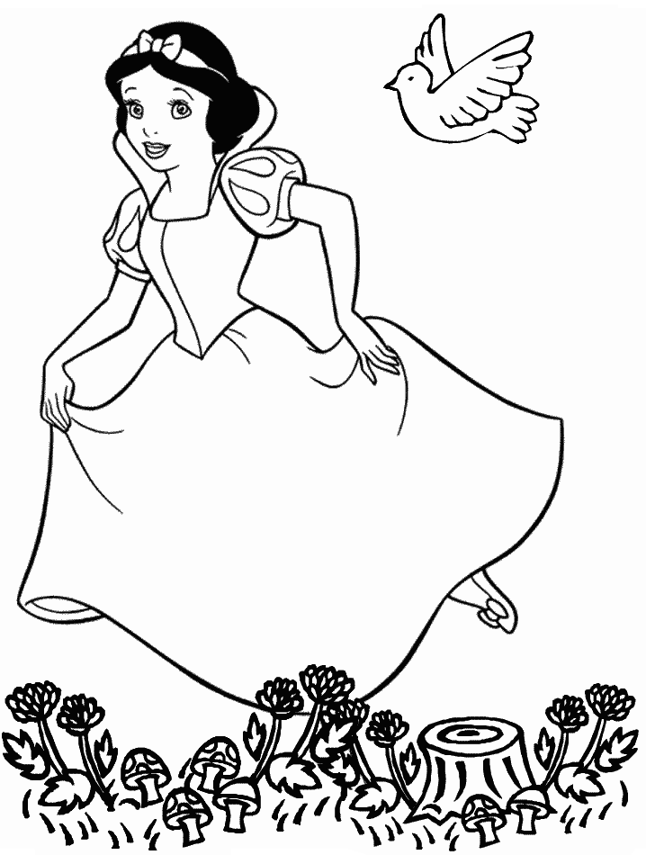 free snow white coloring pages fun learn free worksheets for kid ภาพระบายส สโนว free white pages coloring snow 