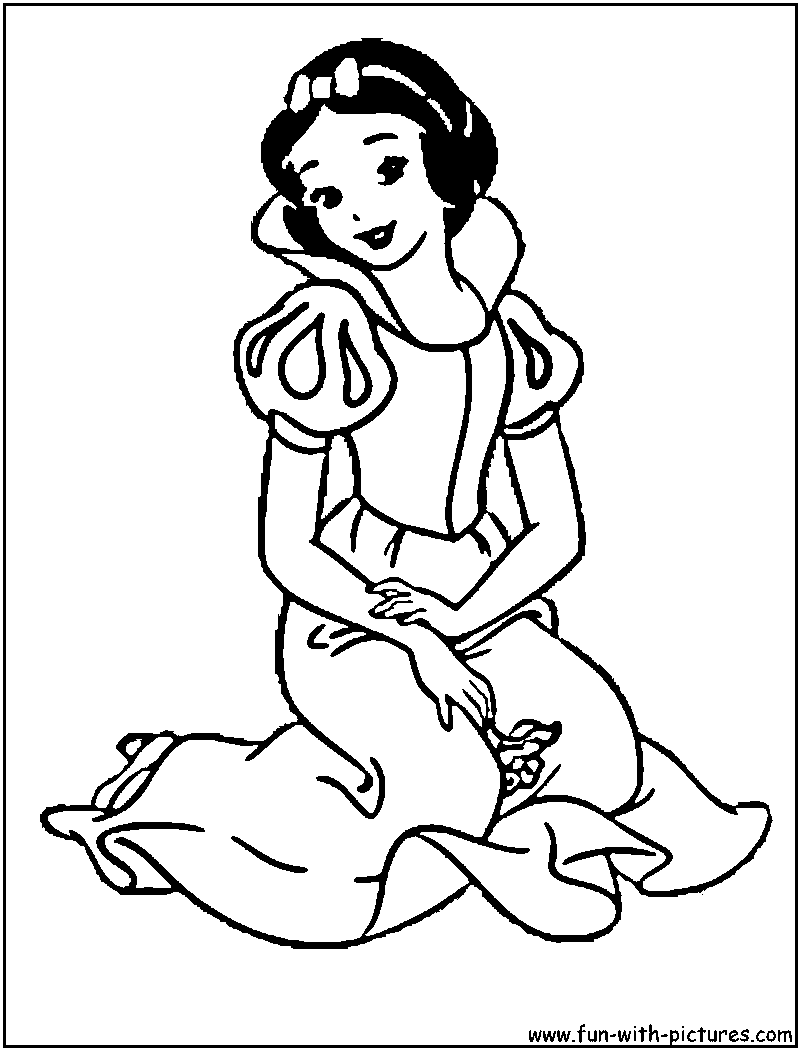 free snow white coloring pages snow white coloring pages 2 disneyclipscom snow coloring white pages free 