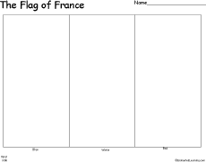 french flag to colour template france39s flag enchantedlearningcom to french flag template colour 