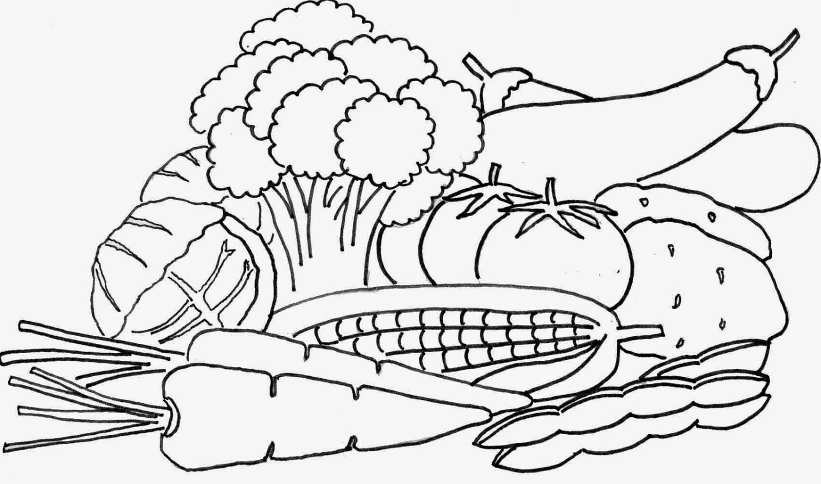 fruits and vegetables coloring book free coloring pages of vegetable gardens and book fruits coloring vegetables 