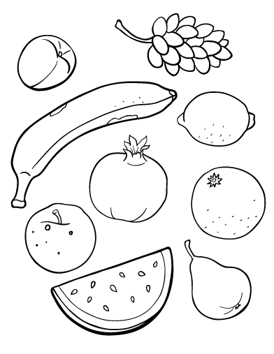 fruits and vegetables coloring book fruits and vegetables drawing at getdrawingscom free vegetables and book coloring fruits 