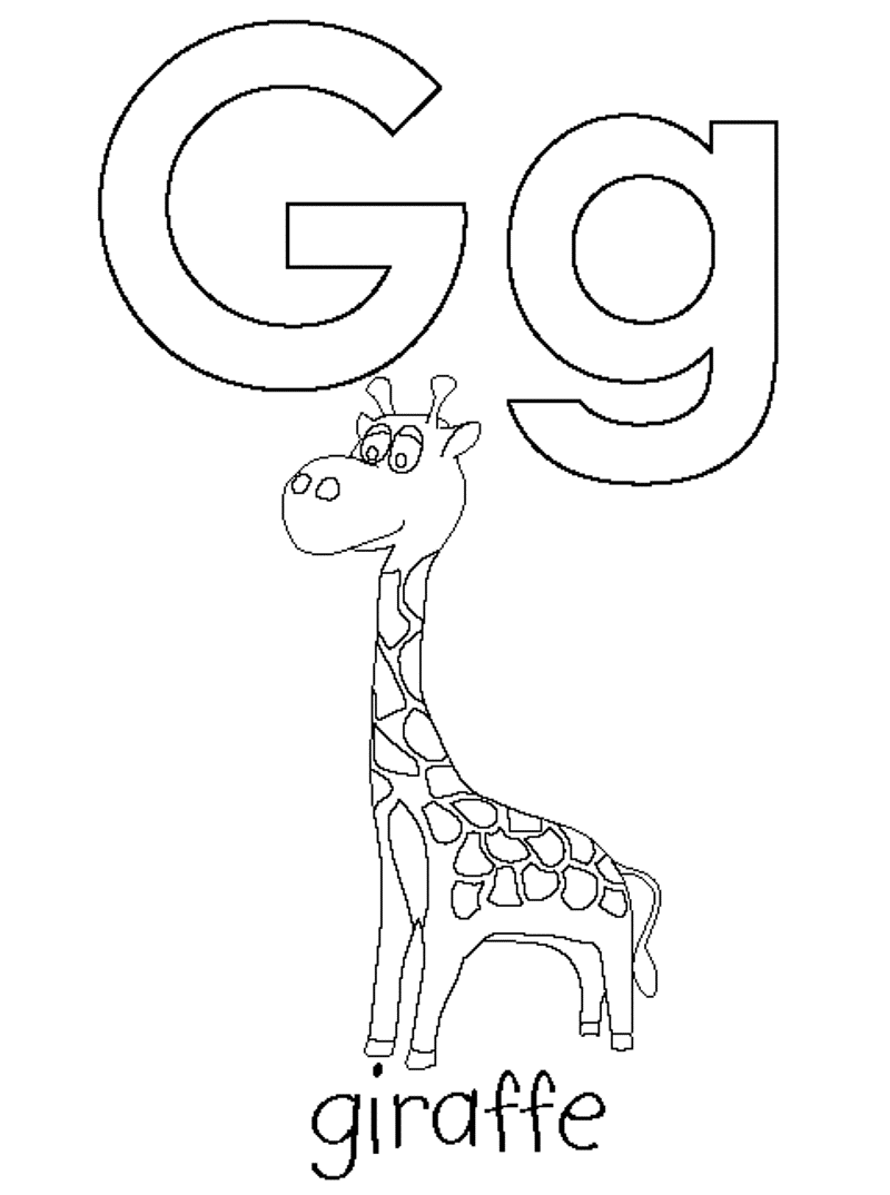 g is for giraffe g is for giraffe coloring pages alphabet alphabet g is for giraffe 