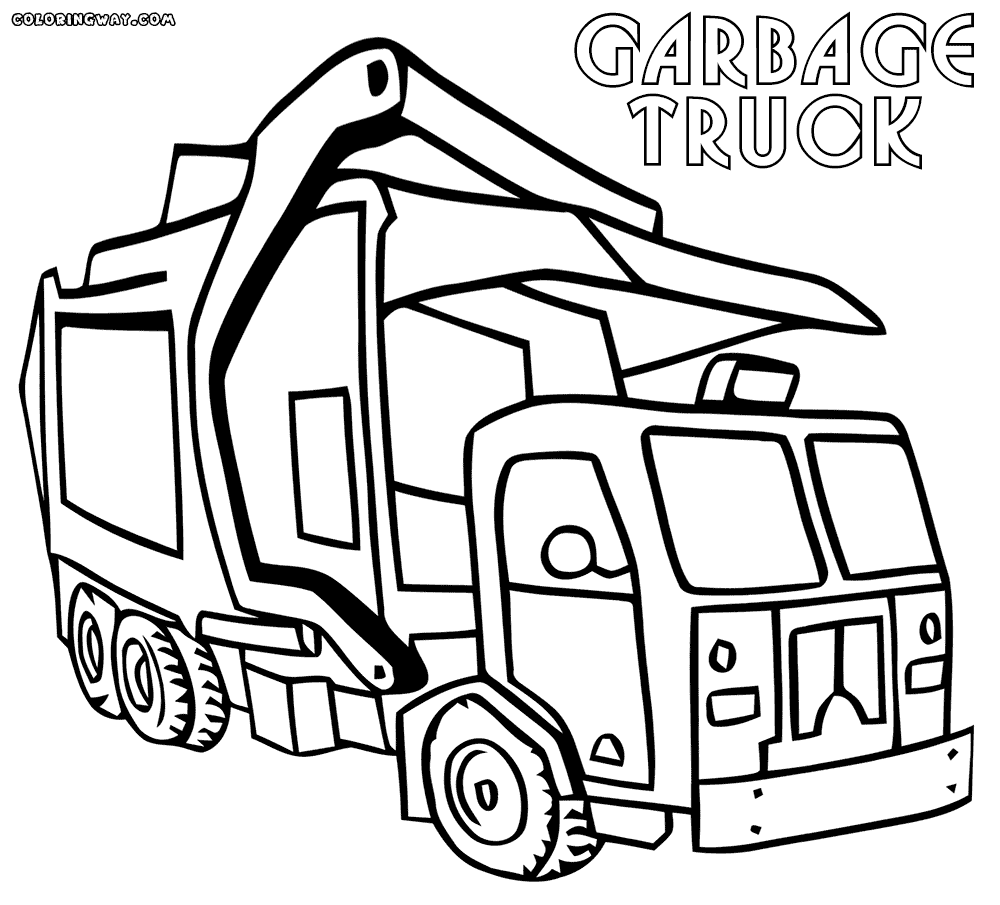garbage truck coloring page online coloring pages starting with the letter g page truck garbage coloring 