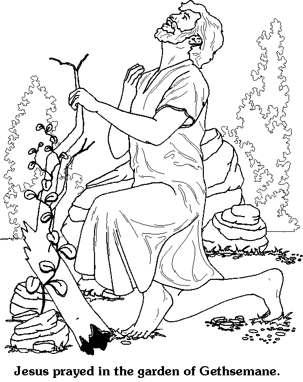 garden of gethsemane coloring pictures bible story coloring page for the garden of gethsemane pictures gethsemane of garden coloring 