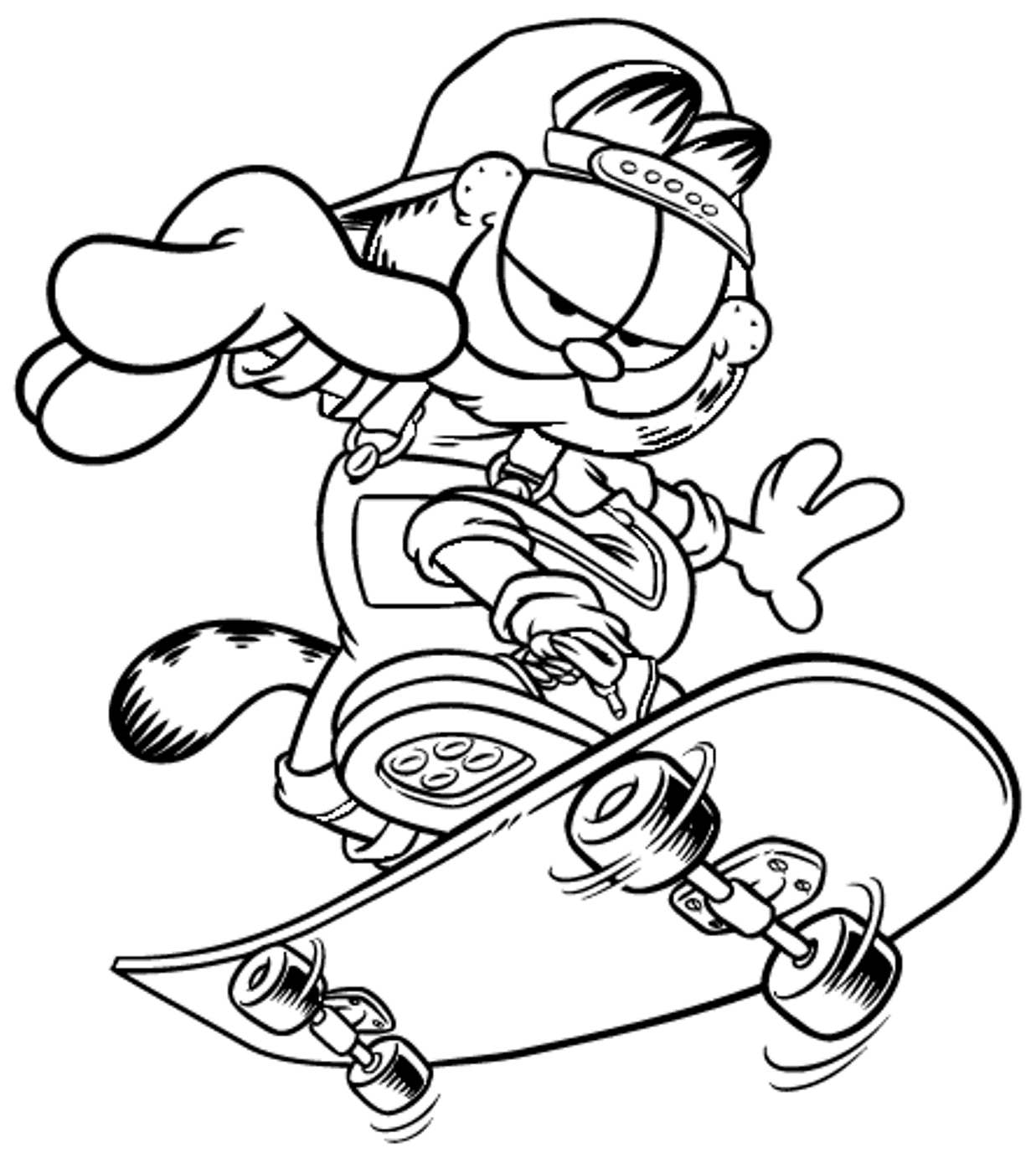 garfield coloring garfield coloring pages minister coloring coloring garfield 1 1