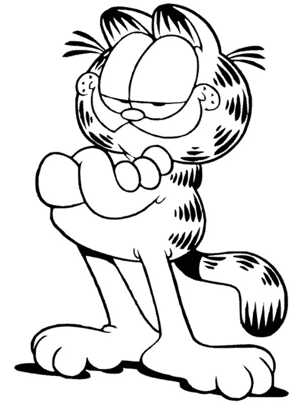 garfield coloring picture of garfield coloring page netart garfield coloring 