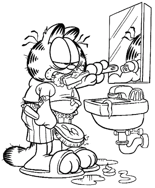 garfield coloring printable garfield coloring pages to kids cool2bkids coloring garfield 